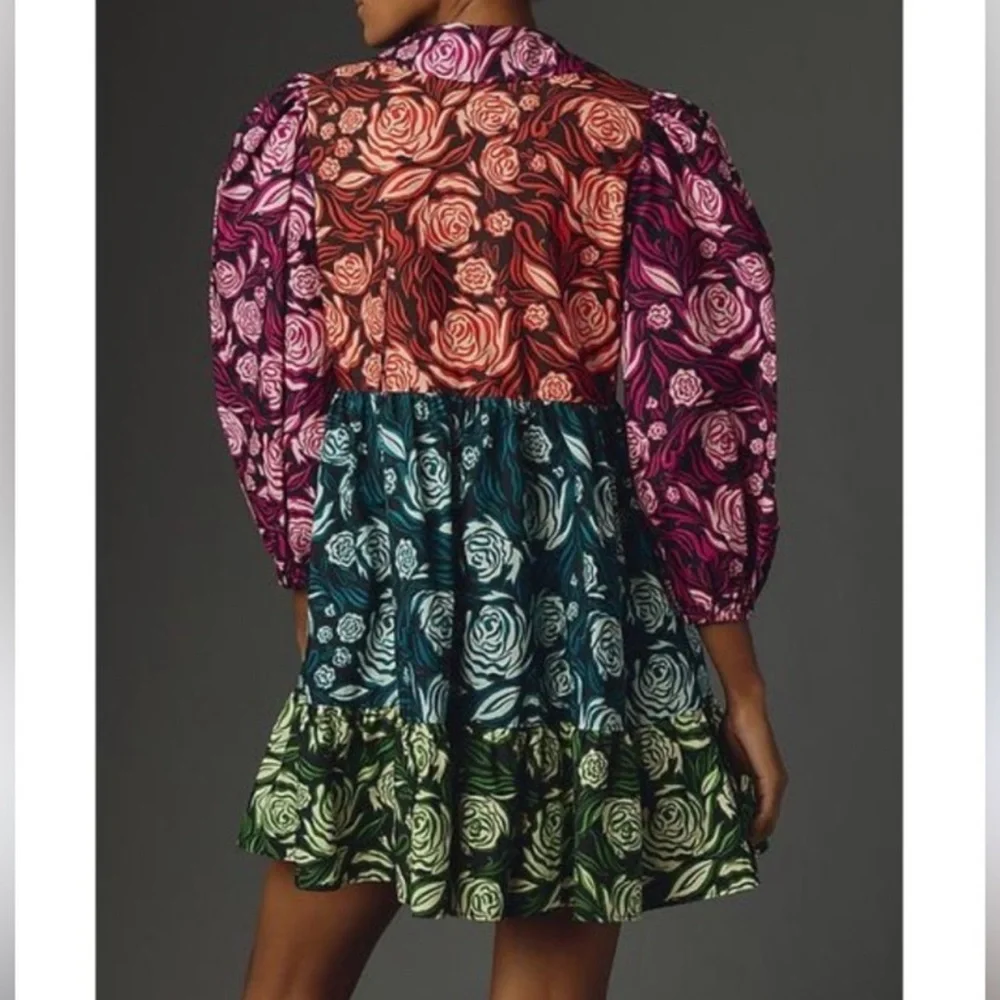 ⭐️NWT Farm Rio roses dress multicolor⭐️ - Picture 3 of 7